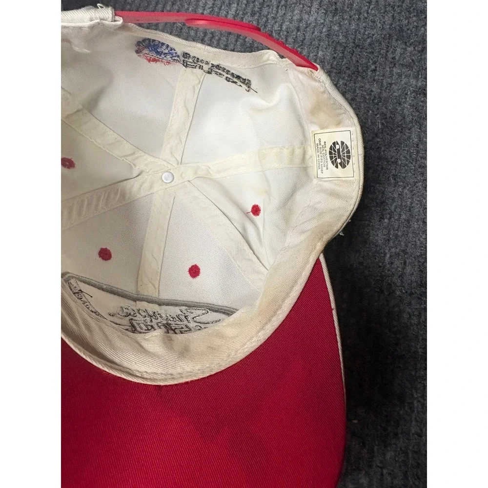 Vintage Sharpie 500 Bristol Motor Speedway NASCAR Snapback Hat Cream Red Blue